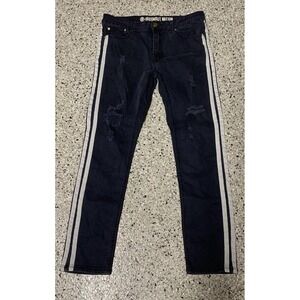 Argonaut Nations Ripped Side Stripe Stretch Skinny Jeans (B455)